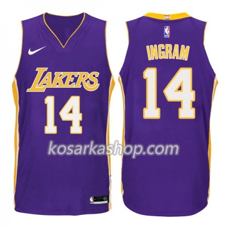 Dres Los Angeles Lakers Brandon Ingram 14 Nike 2017-18 Ljubičasta Swingman